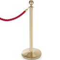 Słupek odgradzający stalowy złoty bez podstawy wys. 93cm - Hendi 810439 Hendi