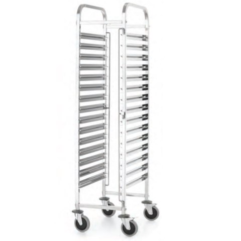 Wózek transportowy do przewozu pojemników gastronomicznych 15x GN1/1 Kitchen Line - Hendi 813270 Hendi