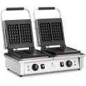 Gofrownica prostokątna podwójna na 4 gofry belgijskie 2 x 2000 W Royal Catering