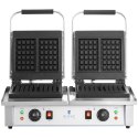 Gofrownica prostokątna podwójna na 4 gofry belgijskie 2 x 2000 W Royal Catering