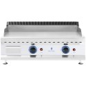 Grill gazowy podwójny gładki nastawny nierdzewny na gaz ziemny 2x 3.1 kW 0.02 bar 74.5 x 40 cm Royal Catering