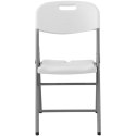 Krzesło cateringowe bankietowe ogrodowe składane do 180 kg 40 x 38 cm białe Royal Catering