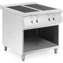 Kuchnia indukcyjna 4 palnikowa wolnostojąca na otwartej podstawie 400 V 17000 W Royal Catering