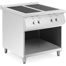 Kuchnia indukcyjna 4 palnikowa wolnostojąca na otwartej podstawie 400 V 17000 W Royal Catering