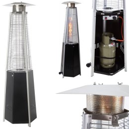 Lampa grzejnik promiennik gazowy tarasowy ogrodowy na gaz LPG 12,5 kW HEXAGON MEVA