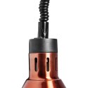Lampa grzewcza do potraw na podczerwień IR wisząca miedziana śr. 27 cm 250 W Royal Catering