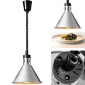 Lampa grzewcza do potraw na podczerwień IR wisząca srebrna śr. 27.5 cm 250 W Royal Catering