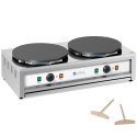 Naleśnikarka podwójna elektryczna z żeliwnymi płytami 2 x 40cm 2 x 3000 W Royal Catering