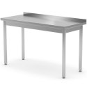 Stół blat roboczy stalowy przyścienny z rantem 100x70x85 cm - Hendi 812679 Hendi