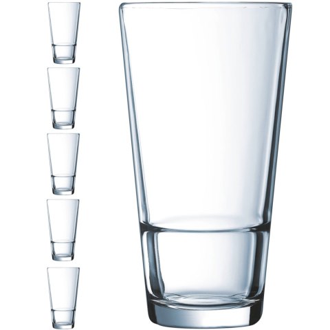 Szklanka wysoka Arcoroc STACK UP 470 ml zestaw 6 szt. - Hendi H5641 Arcoroc Szklanka wysoka Arcoroc STACK UP 470 ml zestaw 6 szt. - Hendi H5641 Arcoroc