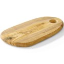 Deska do serwowania z drewna oliwnego z otworem 250 x 165 x 18 mm - Hendi 505229 Hendi