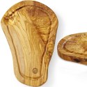 Deska do serwowania z drewna oliwnego z rowkiem 300 x 210 x 18 mm - Hendi 505199 Hendi