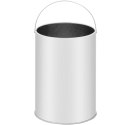 Kosz na odpady śmieci miejski zewnętrzny okrągły z popielnicą śr. 250 x 605 mm STAL srebrny Ulsonix