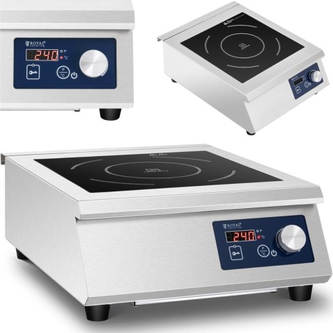 Kuchenka płyta indukcyjna nastawna przenośna śr. 33 cm 5000 W Royal Catering