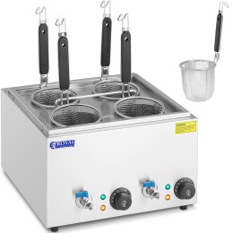 Makaroniarka warnik do gotowania makaronu z kranikami 4 kosze 2 x 6,5 l 3000 W Royal Catering
