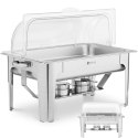 Podgrzewacz do potraw stołowy na pastę z przezroczystą pokrywą GN 1/1 8.5 l Royal Catering