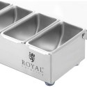 Pojemnik organizer barmański na dodatki do drinków z pokrywką 4 x 0.4 l Royal Catering