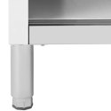 Stół gastronomiczny z szafką z drzwiami suwanymi STAL 120 x 50 cm do 390 kg Royal Catering