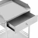 Wózek hotelowy serwisowy STAL 2 półki szuflada 62 x 82 x 46 cm Steinberg Systems