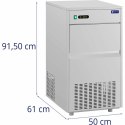 Barowa kostkarka maszyna do kostek lodu 50 kg/dzień 25 kg 350 W Royal Catering