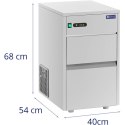 Barowa kostkarka maszyna do kostek lodu 50 kg/dzień 7 kg 310 W Royal Catering
