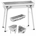 Grill węglowy składany z rusztem 43 x 25 cm STAL Royal Catering
