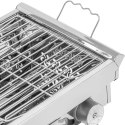 Grill węglowy ze składanym rusztem 43 x 25 cm STAL Royal Catering