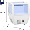 Lodówka chłodziarka na napoje cateringowa otwarta na kółkach 85 l -2-10 C Royal Catering