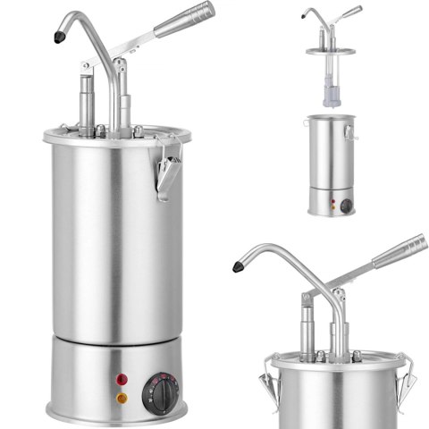 Podgrzewacz do sosów z dyspenserem pompką 3 l 900 W - Hendi 558126 Hendi