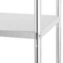 Regał metalowy magazynowy gastronomiczny do 200 kg 80 x 40 x 180 cm Royal Catering