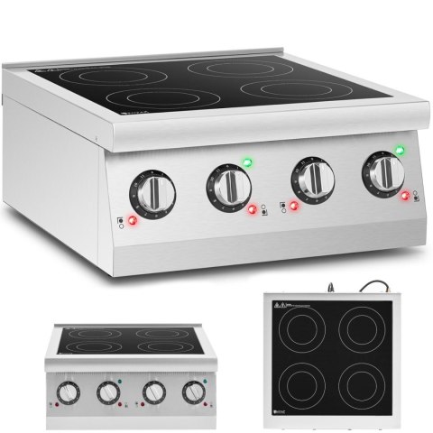 Kuchnia indukcyjna 4 palnikowa nastawna 6000 W Royal Catering