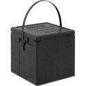 Pojemnik termobox EPP CAMBRO do transportu pizzy 8 pudełek 33x33x4cm pasek czarny CAMBRO