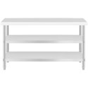 Stół blat roboczy centralny stalowy 2 półki 120 x 70 cm do 200 kg Royal Catering