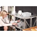 Wózek kelnerski stalowy nierdzewny składany 3 półki 83 x 50cm do 90kg Royal Catering