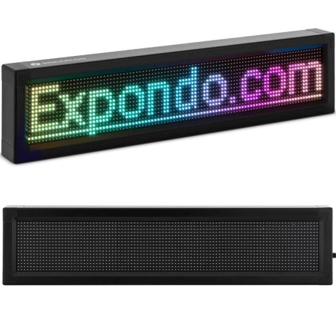 Wyświetlacz ekran reklamowy 96 x 16 kolorowe diody LED 67 x 19 cm SINGERCON