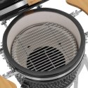 Grill ceramiczny węglowy Kamado z termometrem na kółkach śr. 32.5 cm UNIPRODO