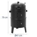 Grill wędzarniczy z termometrem 3 poziomy 46.5 x 41 x 79 cm UNIPRODO