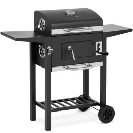 Grill węglowy z wędzarnią 2 półki STAL UNIPRODO
