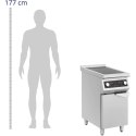 Kuchnia indukcyjna 2 palnikowa wolnostojąca z szafką 400 V 8500 W Royal Catering