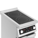 Kuchnia indukcyjna 2 palnikowa wolnostojąca z szafką 400 V 8500 W Royal Catering