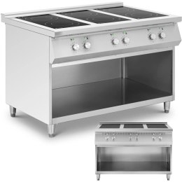 Kuchnia indukcyjna wolnostojąca z otwartą podstawą 6 palników 25.5 kW Royal Catering