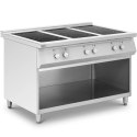 Kuchnia indukcyjna wolnostojąca z otwartą podstawą 6 palników 25.5 kW Royal Catering