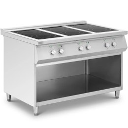 Kuchnia indukcyjna wolnostojąca z otwartą podstawą 6 palników 25.5 kW Royal Catering