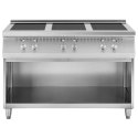 Kuchnia indukcyjna wolnostojąca z otwartą podstawą 6 palników 25.5 kW Royal Catering