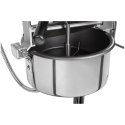 Profesjonalna maszyna do popcornu na wózku z oświetleniem RETRO 88 l 1600 W czerwona Royal Catering