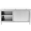 Szafka gastronomiczna wolnostojąca z deską do krojenia STAL 180 x 70 cm Royal Catering