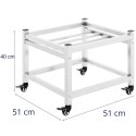Wózek podstawa pod kocioł fermentacyjny warzelny 45 x 45 cm do 150 kg Royal Catering