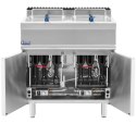 Frytownica gazowa podwójna z szafką propan / LPG / gaz ziemny 2 x 36 l 30 kW Royal Catering