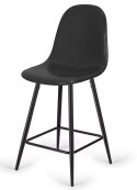 Krzesło barowe AVA BLACK PU hoker BAR II GATUNEK Lugano