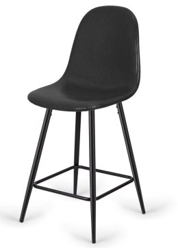 Krzesło barowe AVA BLACK PU hoker BAR II GATUNEK Lugano